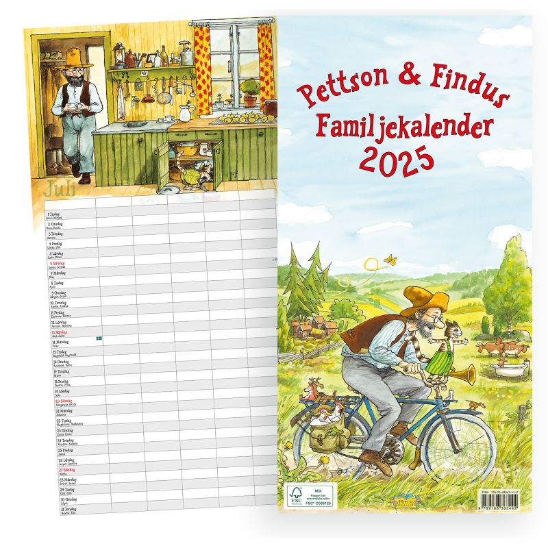 Pettson & Findus Familjekalender 2025